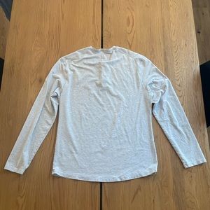 Lululemon men’s Henley shirt small grey